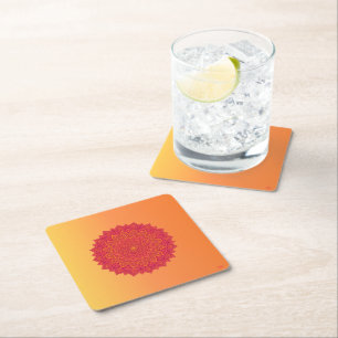 Personalized Mandala Paper Coasters