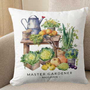 Personalized Master Gardener Cushion