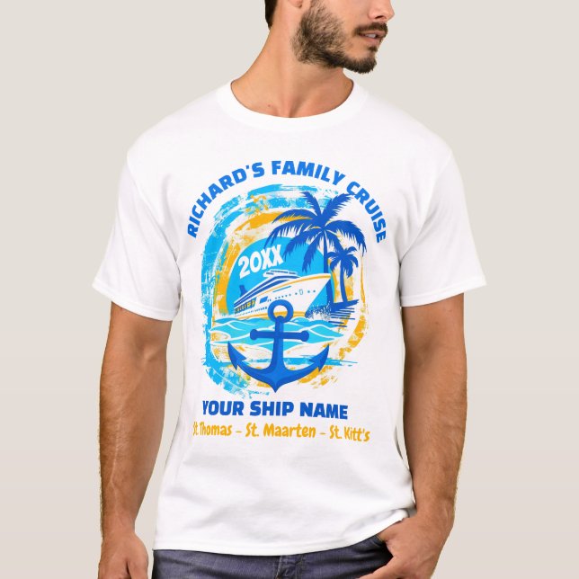 Personalized Matching Family Cruise Shirts (Front)