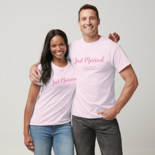 Personalized Matching Just Married Honeymoon T-Shirt