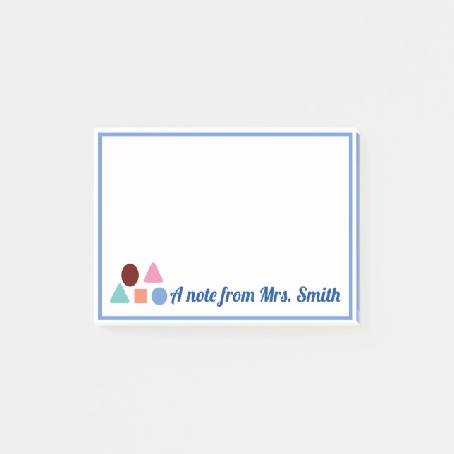 PERSONALIZED MATH Post-it notes (Front)