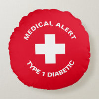 Personalized Medical Alert  Diabetic Red 