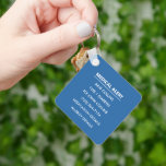 Personalized Medical Alert Medical Information ID Key Ring<br><div class="desc">Personalized Medical Alert Medical Information ID Keychain is 100% customizable, you can change the primary medical condition e.g., Type 1 Diabetes, Epilepsy, Rare Genetic Disorders, Heart Condition in the first text line, ICE contact number and name and add more detailed information about your medical condition. Thus you will provide first...</div>