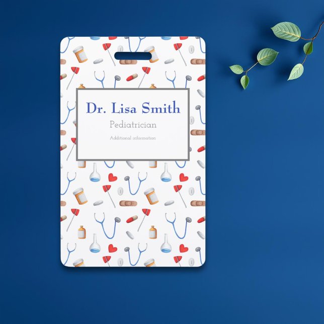 Personalized medical equipment doctor nurse ID badge (Creator Uploaded)