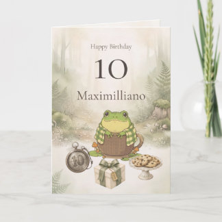 Personalized Meet Zochi 10th Birthday Card