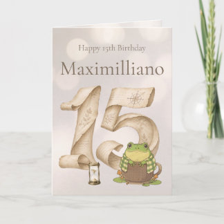 Personalized Meet Zochi 15th Birthday Card