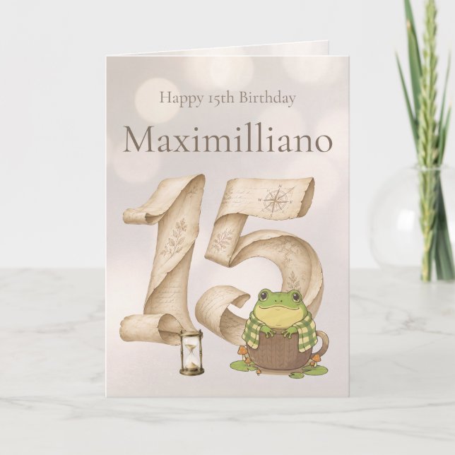 Personalized Meet Zochi 15th Birthday  Card (Front)
