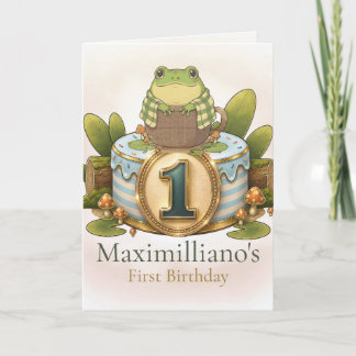 Personalized Meet Zochi 1st Birthday Card