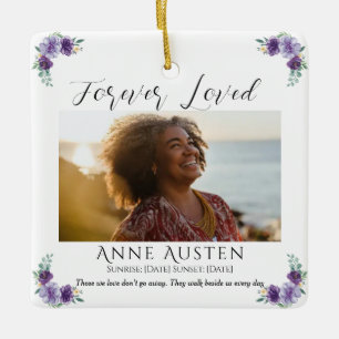 Personalized Memorial Glass Ornament Keepsake