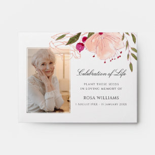 Personalized Memorial Seed Packets for Funerals  Envelope