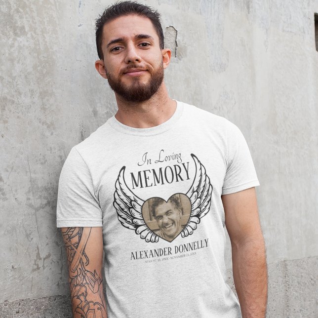 Personalized Memory Memorial Photo T-Shirt (Creator Uploaded)