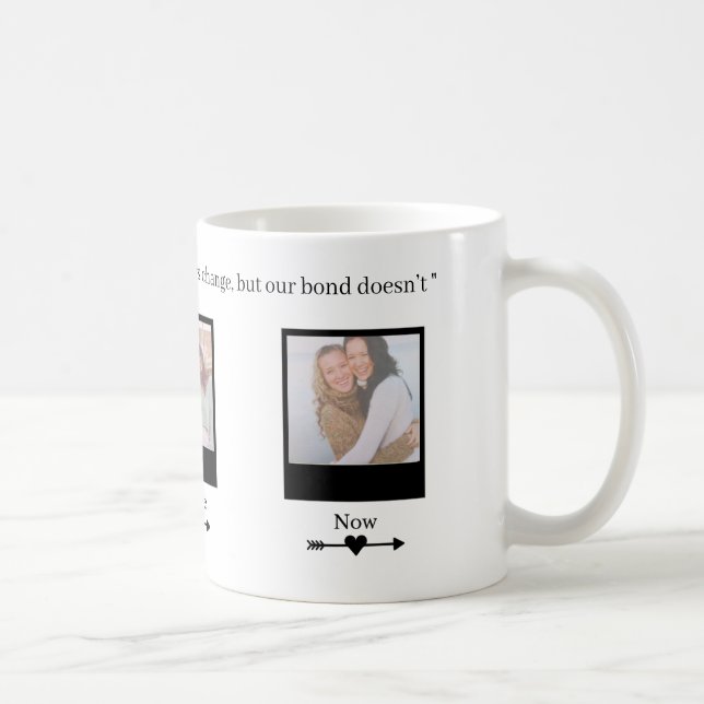 Personalized Memory Mug - From Then to Now (Right)