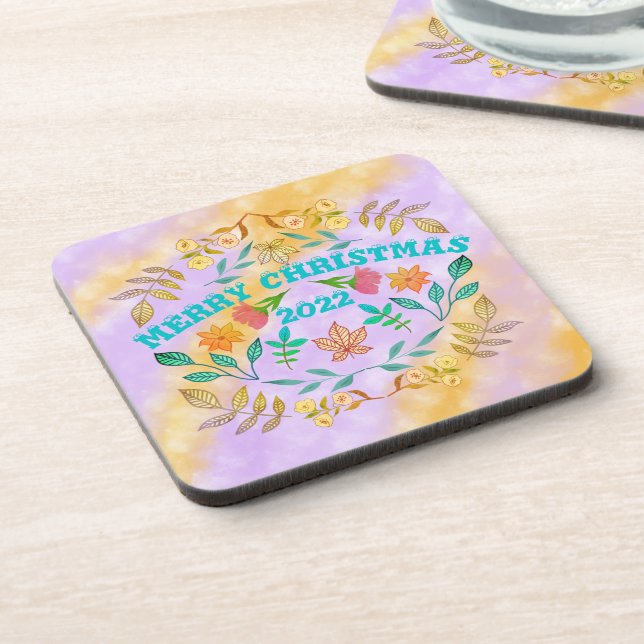PERSONALIZED MERRY CHRISTMAS 2022 COASTER (Left Side)