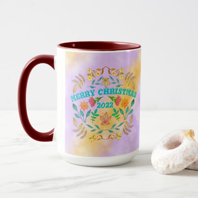 PERSONALIZED MERRY CHRISTMAS 20XX MUG (With Donut)