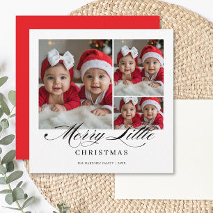 Personalized Merry Little Christmas Greeting Card