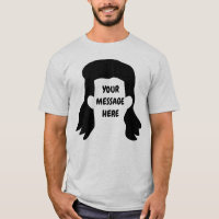 Personalized Message Funny Mullet Graphic