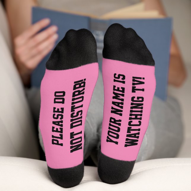 PERSONALIZED Message Socks Pink (Bottom)