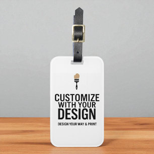 Personalized Minimalist Blank Company Branded  Luggage Tag