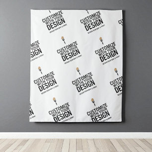 Personalized Minimalist Company Branded Custom Tapestry
