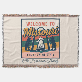 Personalized Missouri Throw Blanket