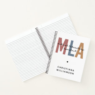 Personalized MLA Medical Laboratory Assistant Notebook