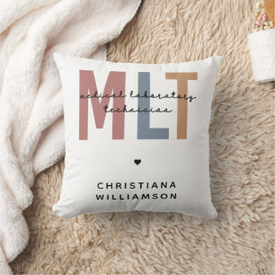 Personalized MLT Medical Laboratory Technician Cushion