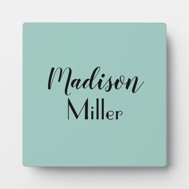Personalized Modern and Handwritten Plaque (Front)