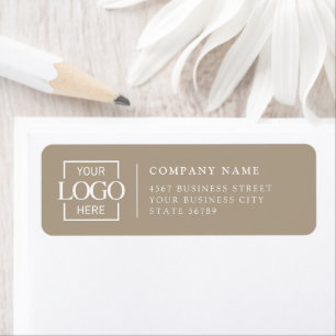 Personalized Modern Business Logo Return Address