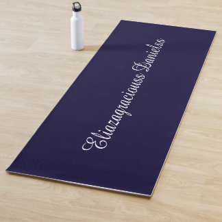 Personalized Modern Cute Cool Elegant Script Name Yoga Mat