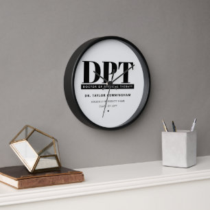 Personalized Modern DPT Doctor of Physical Therapy Clock