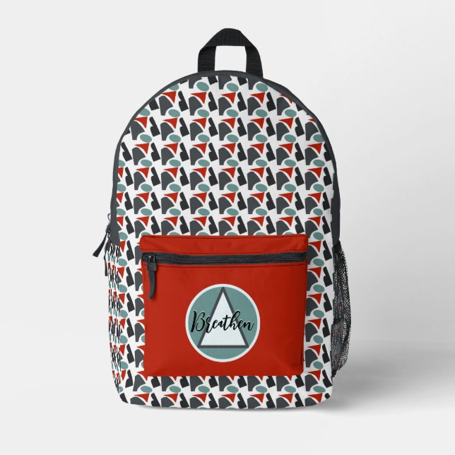 Personalized Modern Elegant Chic stylish  Printed Backpack (Front)