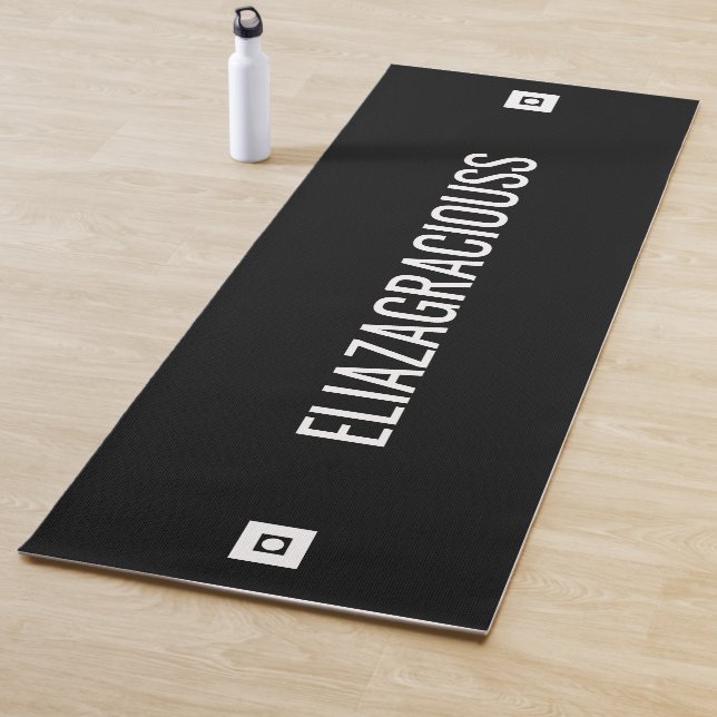 Personalized Modern Elegant Cute Bold Name Gift  Yoga Mat (In Situ)