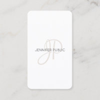 Personalized Modern Elegant Monogram Template