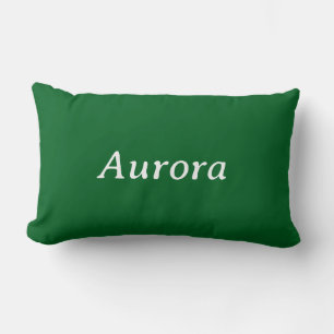 Personalized Modern Elegant Typography Name Lumbar Cushion