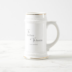 Personalized Modern Father of the Bride Stein