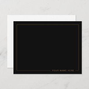 Personalized Modern Flat Note Card