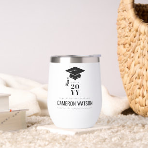 Personalized Modern Hat and Tassel Graduation