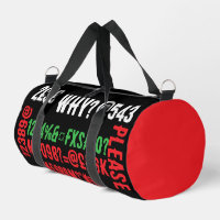 Personalized modern letters Red Black Green Teens