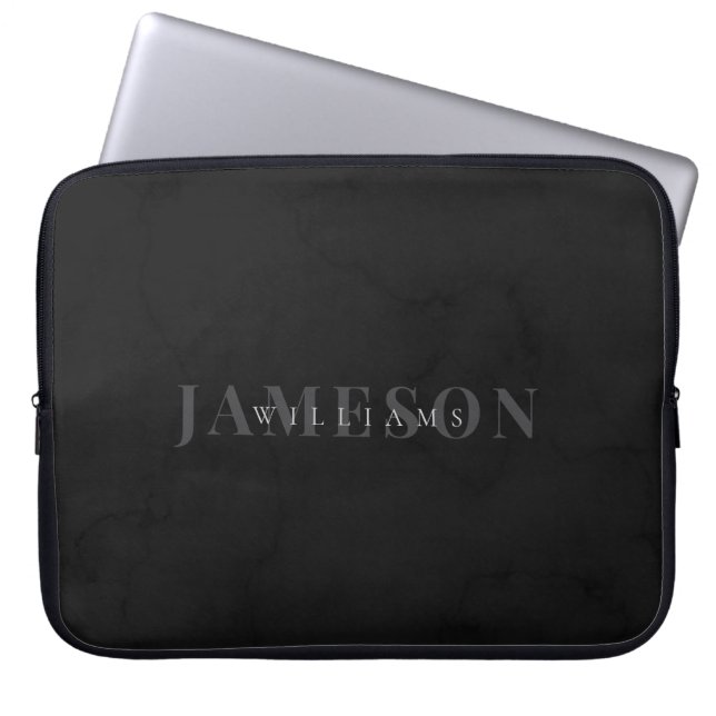 Personalized Modern Name | Graduate Gift Laptop Sleeve (Front)
