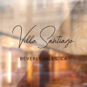 Personalized Modern Name of Home Residence