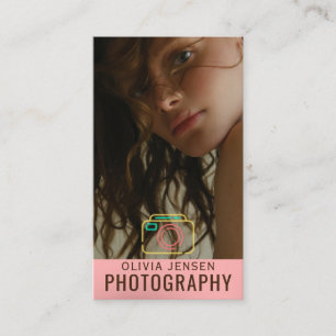 Personalized & Modern Photographer Business Card