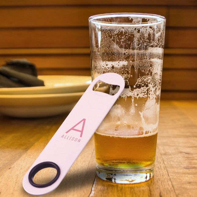 Personalized Modern Pro Speed Pink Bottle Opener (Creator Uploaded)