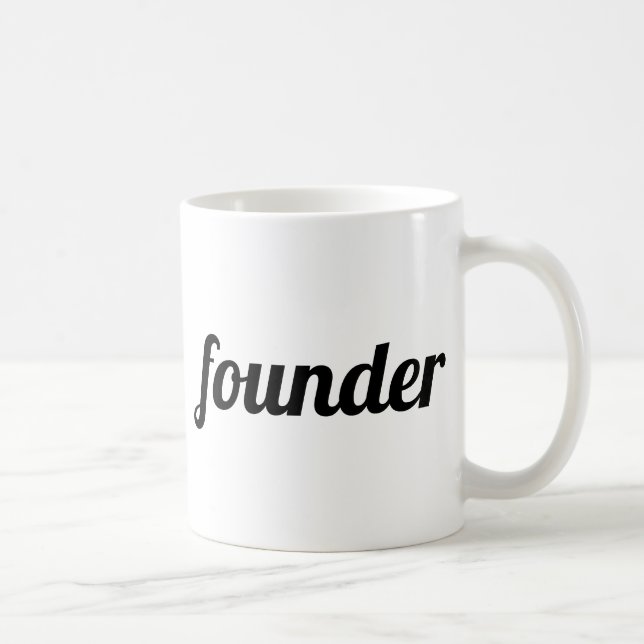 Personalized modern professional boss founder coffee mug (Right)