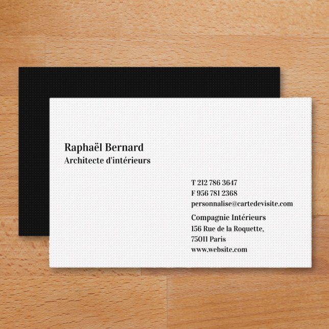 Personalized Modern Professional Elegant Chic Business Card (Personalized Modern Smart Elegant Professional Business Card)