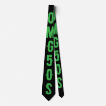 Personalized modern random letters green black