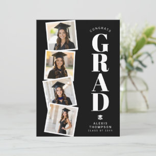 Personalized Modern School College Graduation Card