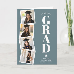 Personalized Modern School College Graduation Card