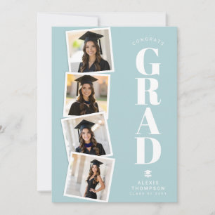 Personalized Modern School College Graduation Card
