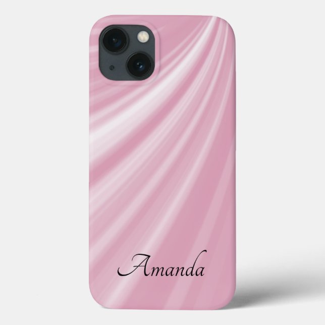 Personalized Modern Stylish Paste Pale Rose Pink Case-Mate iPhone Case (Back)