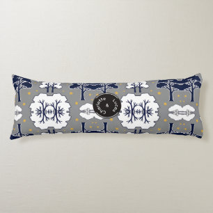 Personalized Modern Woodland Tree and Star  Body Cushion